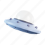 ufo, alien, space, spaceship, astronomy, 3d icon, launch 
