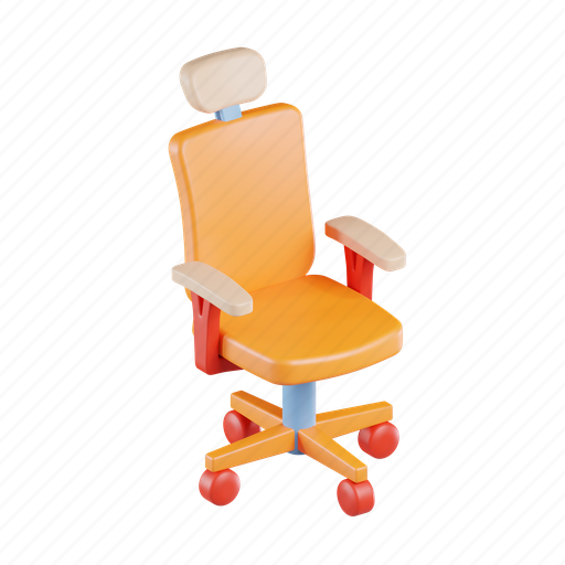 Gaming, chair, revolving, office, furniture, seat 3D illustration - Download on Iconfinder