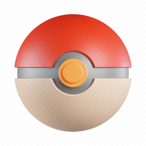 Pokeball, pokemon, game, fun, play, ball 3D illustration - Download on Iconfinder