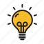 bulb, creative, game, idea, lamp, light 