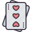 card, game, magic, heart, gamble, collection 