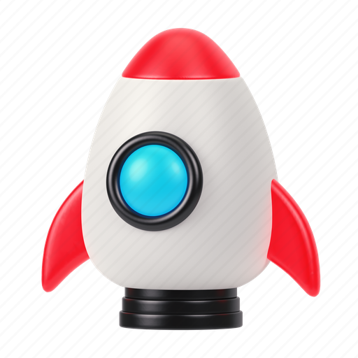 Rocket, missile, launch, astronomy, ship, space, spaceship 3D illustration - Download on Iconfinder