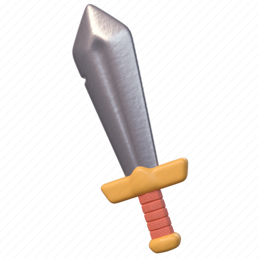 Sword, katana, weapon, blade, fencing, game, medieval 3D illustration - Download on Iconfinder