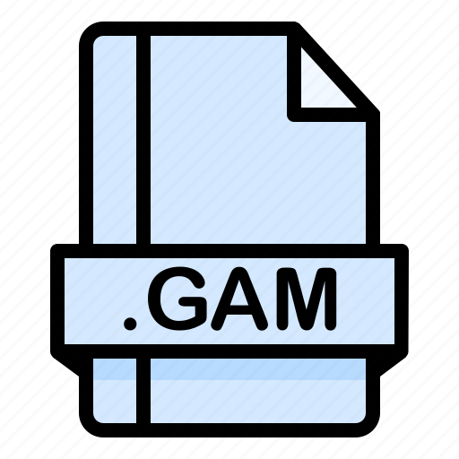 File, file extension, file format, file type, gam icon - Download on Iconfinder