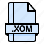 file, file extension, file format, file type, xom 
