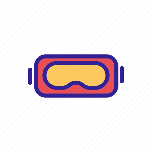 Equipment, game, glasses, goggle, linear, mask, video icon - Download on Iconfinder