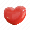 heart, love, valentines, favorite, like, rating, game, equipment, 3d icons 
