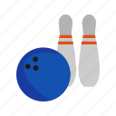 ball, bowling, pins, play, sport, throw