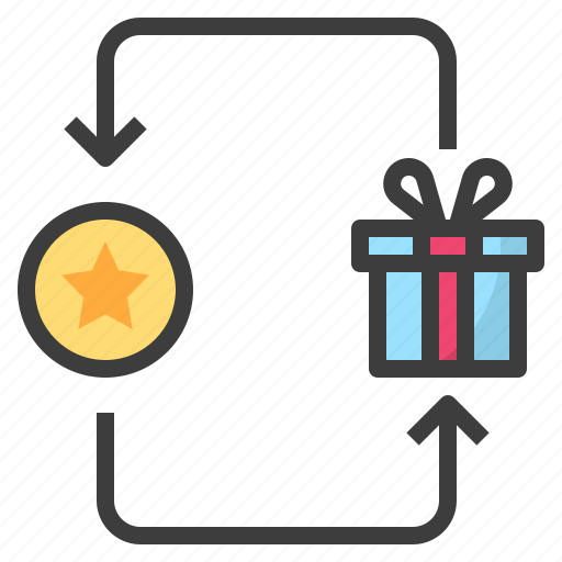 Exchange, gift, points, promotion, reward icon - Download on Iconfinder