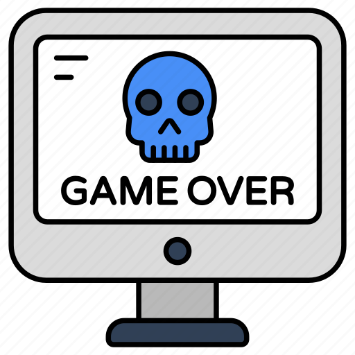 Game over, internet game, video game, game app, online game icon - Download on Iconfinder