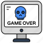 game over, internet game, video game, game app, online game 