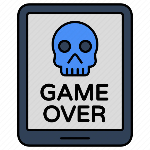 Game over, mobile game, video game, game app, online game icon - Download on Iconfinder