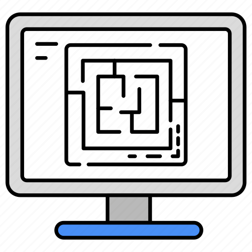 Labyrinth, maze, intricacy, tangle, complex icon - Download on Iconfinder