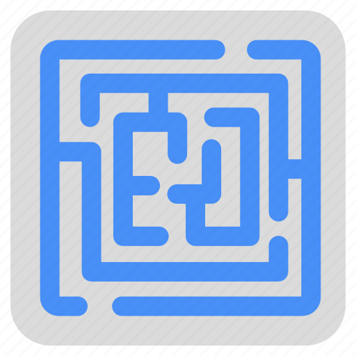 Labyrinth, maze, intricacy, tangle, complex icon - Download on Iconfinder