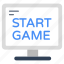 game start, ready game, willing game, prepared game, video game 
