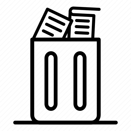 Basket, bin, can, garbage, paper, recycle, waste icon - Download on Iconfinder