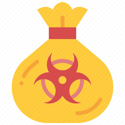 Biohazard, waste, bag, danger, trash, toxic, medical icon - Download on Iconfinder