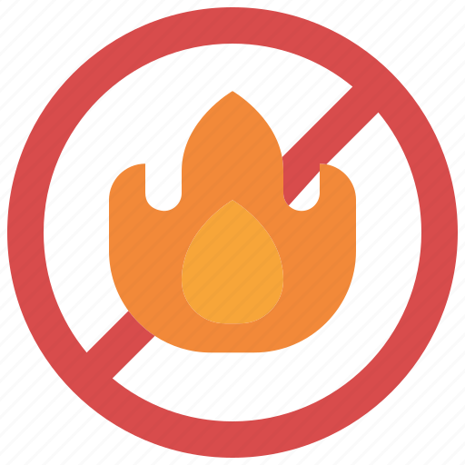 No, fire, burn, stop, ban, allow, flame icon - Download on Iconfinder