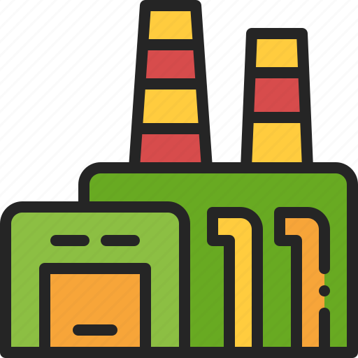 Factory, waste, recycle, plant, industry, building, power icon - Download on Iconfinder