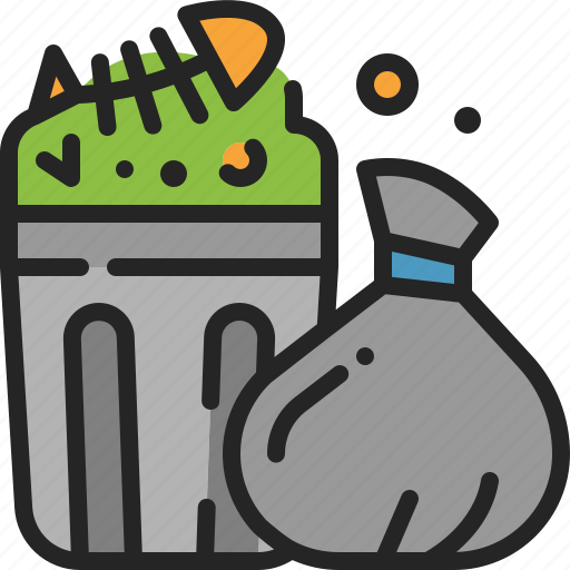 Garbage, trash, waste, rubbish, pollution, bag, bin icon - Download on Iconfinder