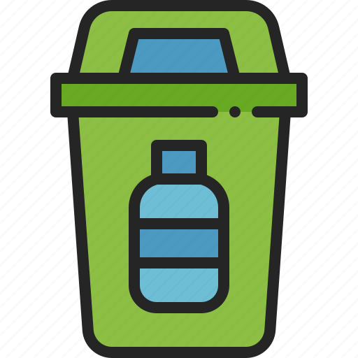 Plastic, waste, recycle, bin, separation, trash, garbage icon - Download on Iconfinder
