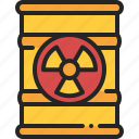radioactive, waste, nuclear, radiation, barrel, danger, container, toxic