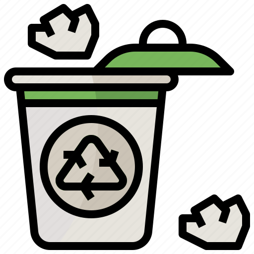 Bin, garbage, paper, sustainable, trash icon - Download on Iconfinder