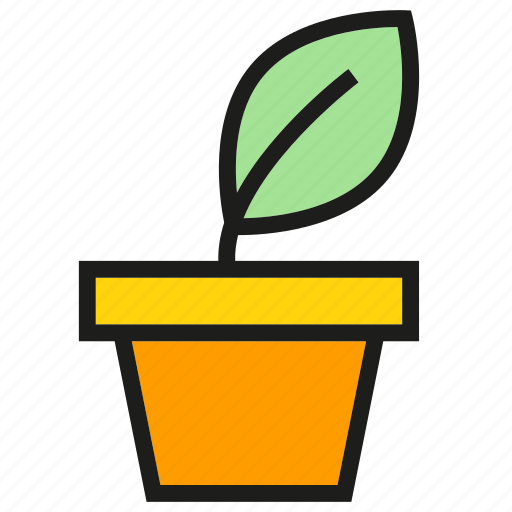 Garden, growth, leaf, plant pot, seed icon - Download on Iconfinder