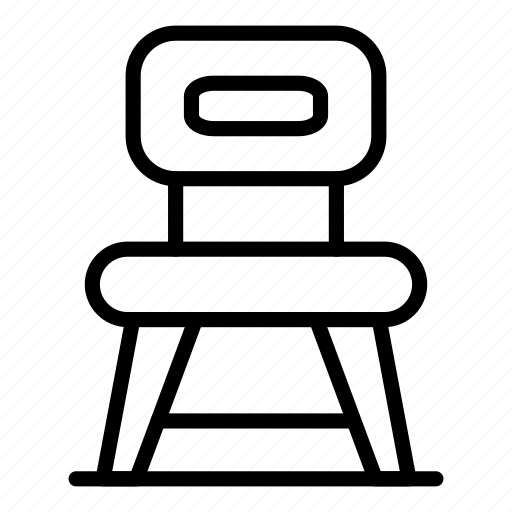 Chair, furniture, interior, kitchen, leg, white, wooden icon - Download on Iconfinder