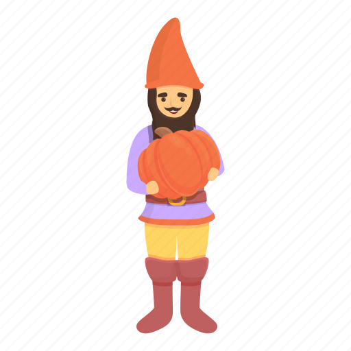 Garden, gnome, pumpkin, fantasy icon - Download on Iconfinder