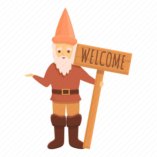 Welcome, garden, gnome, cute icon - Download on Iconfinder