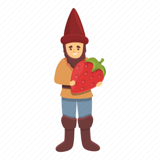 Garden, gnome, strawberry, fantasy icon - Download on Iconfinder
