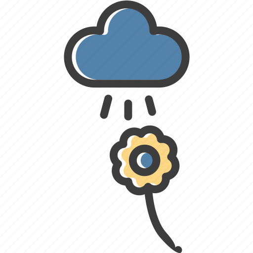 Cloud, flower, raining icon - Download on Iconfinder