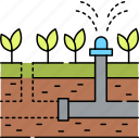 plant, gardening, installation, irrigation, system, watering