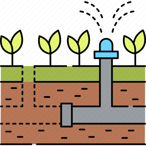 Plant, gardening, installation, irrigation, system, watering icon - Download on Iconfinder