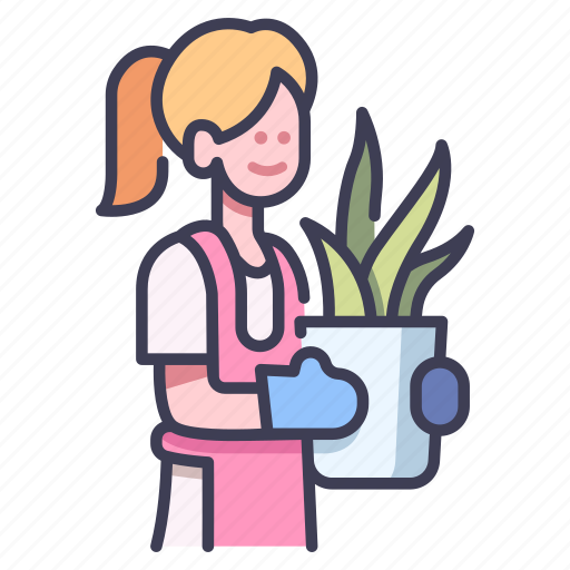 Farming, female, flower, garden, gardening, people, women icon - Download on Iconfinder