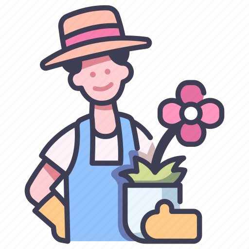 Farming, flower, garden, gardening, male, men, people icon - Download on Iconfinder
