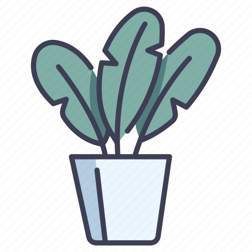 Decoration, garden, leaf, plants, pot, potted icon - Download on Iconfinder