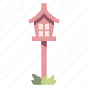 decoration, garden, lamp, lantern, light, outdoor, park
