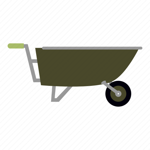 Cart, collector, garden, handcart, pushcart, trolley, wheelbarrow icon icon - Download on Iconfinder