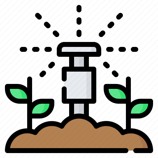 Sprinkler, watering, water, plant, gardening icon - Download on Iconfinder