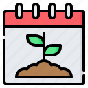 calendar, date, gardening, spring, season