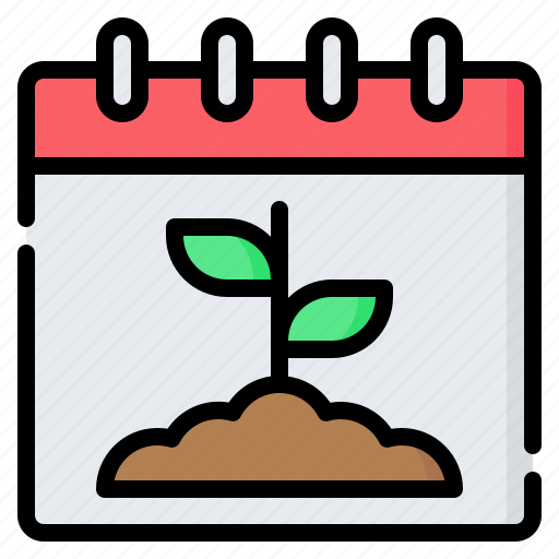 Calendar, date, gardening, spring, season icon - Download on Iconfinder