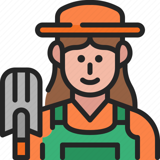 Gardener, woman, avatar, profession, occupation, user, female icon - Download on Iconfinder