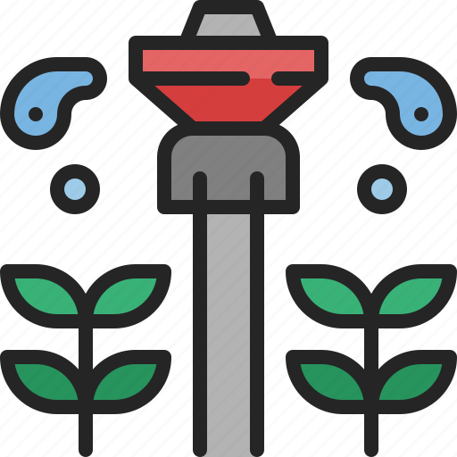 Sprinkler, watering, irrigation, water, spray, automatic, farming icon - Download on Iconfinder