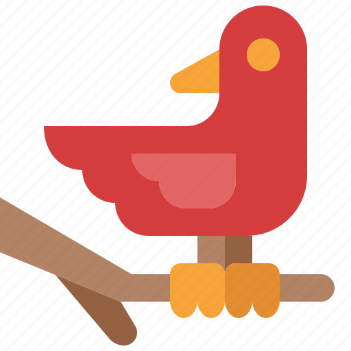 Bird, animal, wildlife, pet, branches, garden, nature icon - Download on Iconfinder