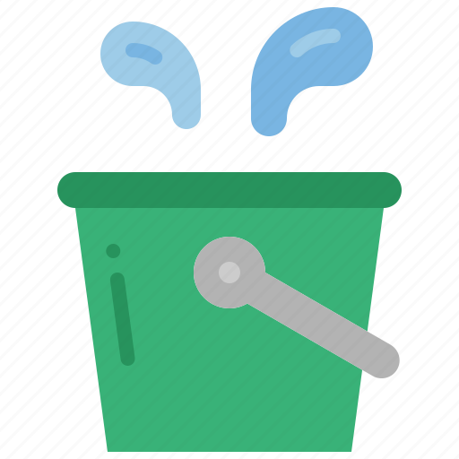 Bucket, pail, water, tool, housework, container, gardening icon - Download on Iconfinder