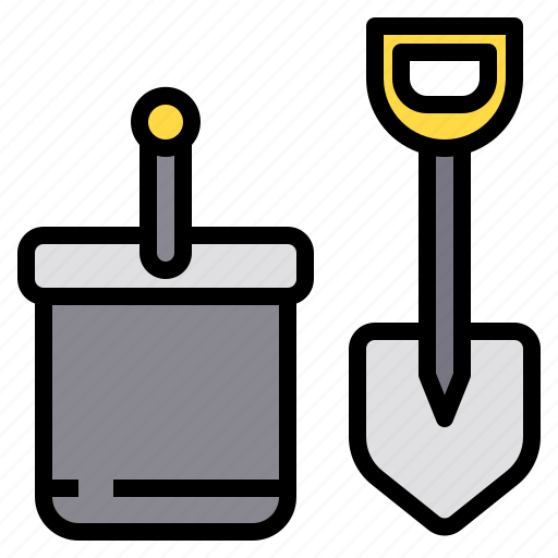 Bucket, gardening, shovel, tool, tools icon - Download on Iconfinder