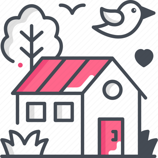 Home, garden, house, gardening, bird icon - Download on Iconfinder