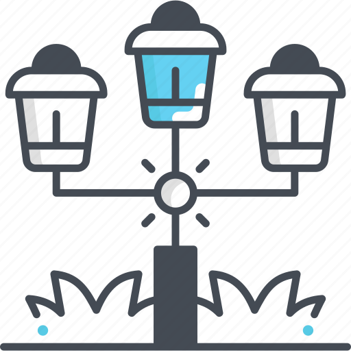 Street lamp, light, garden, lamp post icon - Download on Iconfinder